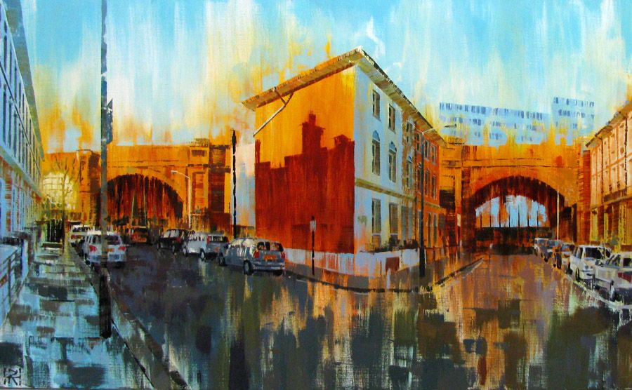 Tableau de HEATON RUDYARD a pour titre SOUTHOLM STREET LONDRES style figuratif dim : HEATON RUDYARDprix:2000
