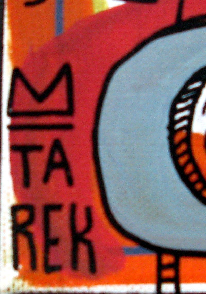 Tableau de TAREK a pour titre Pop is popular style street art dim : TAREKprix:350