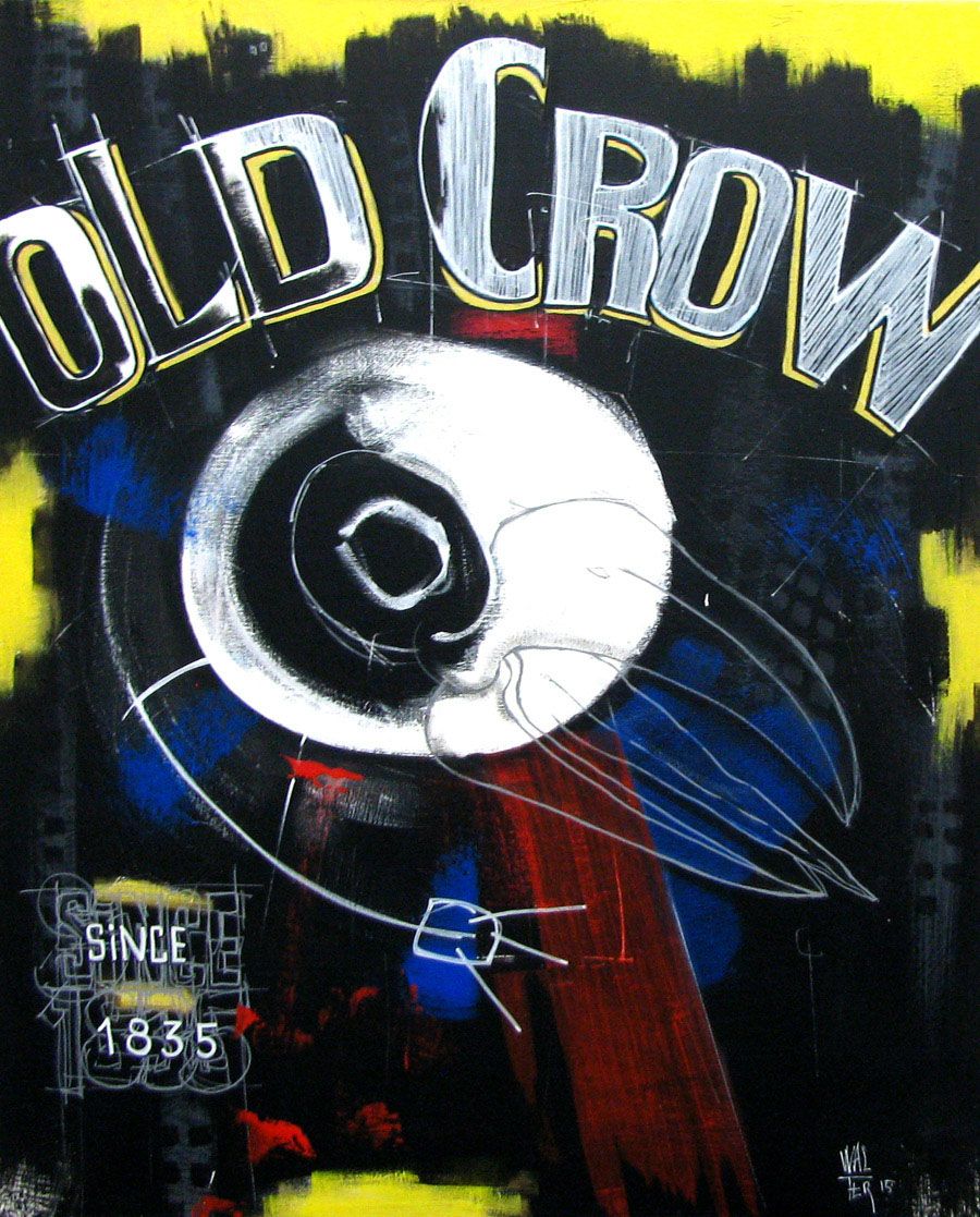 Tableau de WALTER a pour titre OLD CROWN style graphique dim : WALTERprix:650