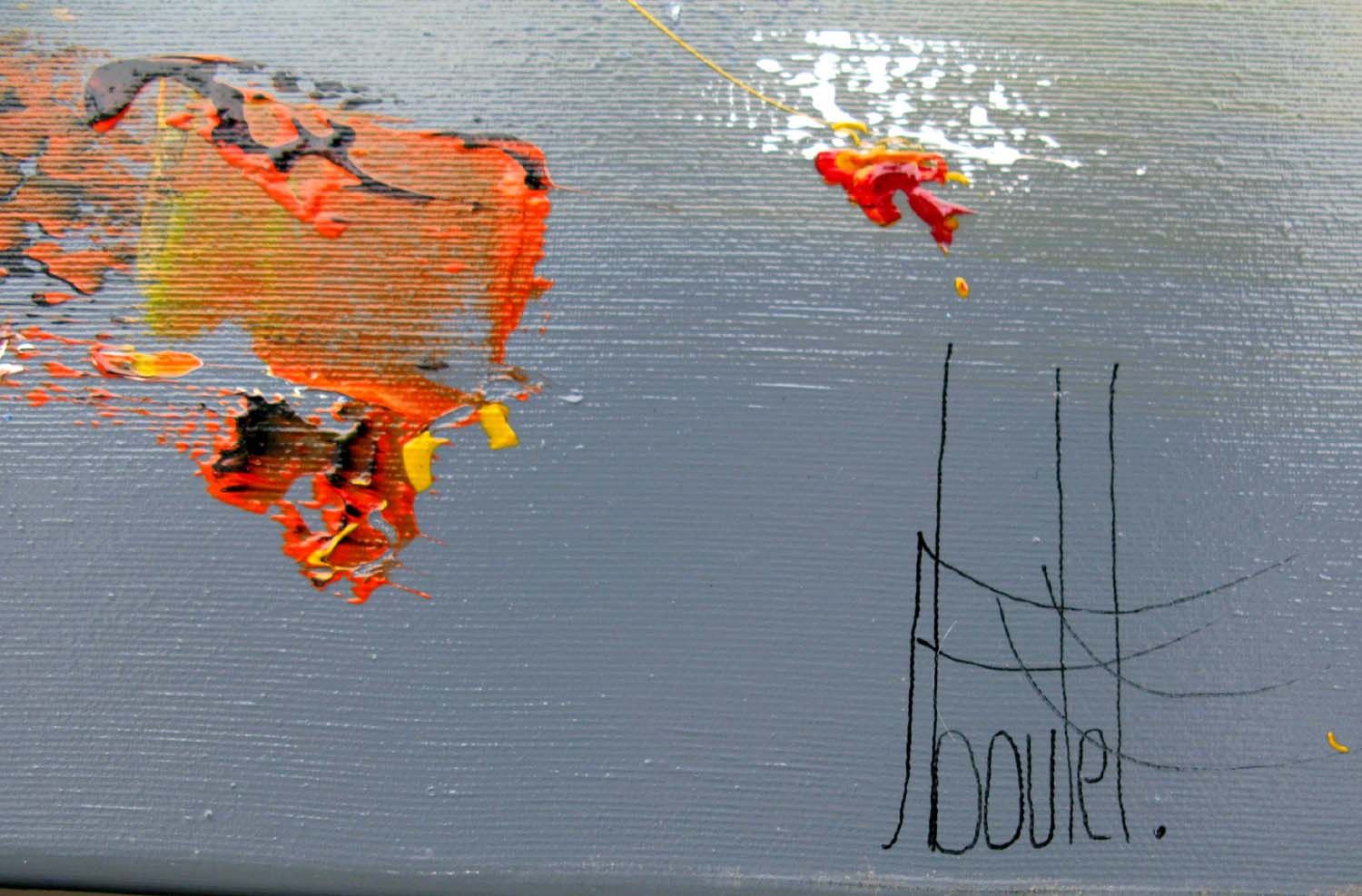 Tableau de F. BOUTET a pour titre MARINE ABSTRAITE 2024-58 style abstrait dim : F. BOUTETprix:1200