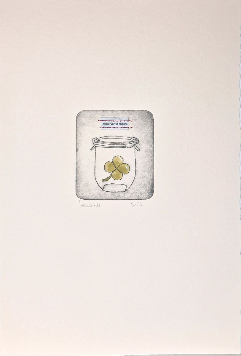 Editions d'art de NAVIEILLEVILLE a pour titre Sa chance style figuratif, graphique dim : NAVIEILLEVILLEprix:28