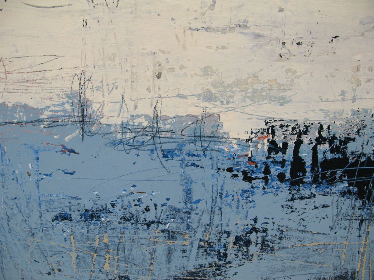 Tableau de TANIA CARRARA a pour titre Nuances Marines style abstrait dim : TANIA CARRARAprix:1100