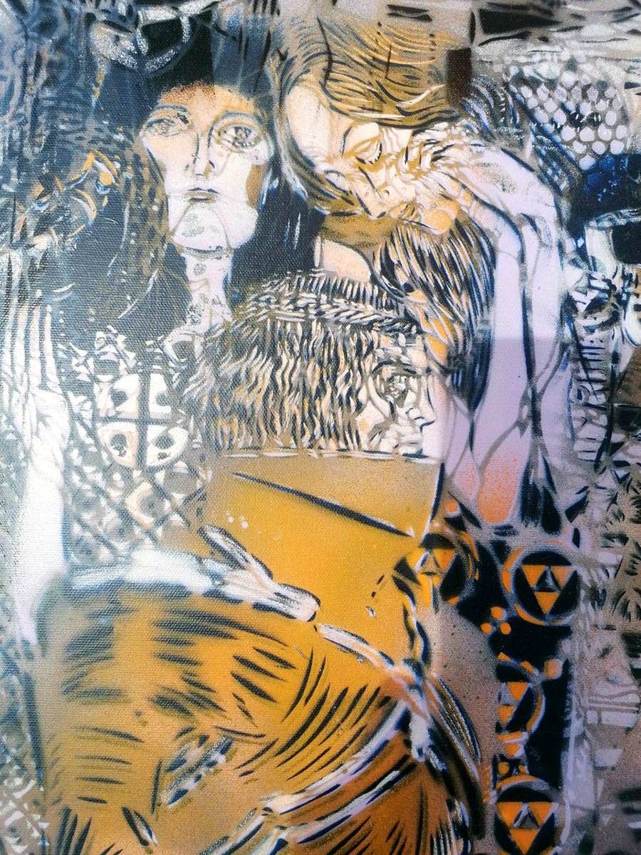 Tableau de ARTISTE OUVRIER a pour titre TRANSPARENZ style figuratif dim : ARTISTE OUVRIERprix:2000