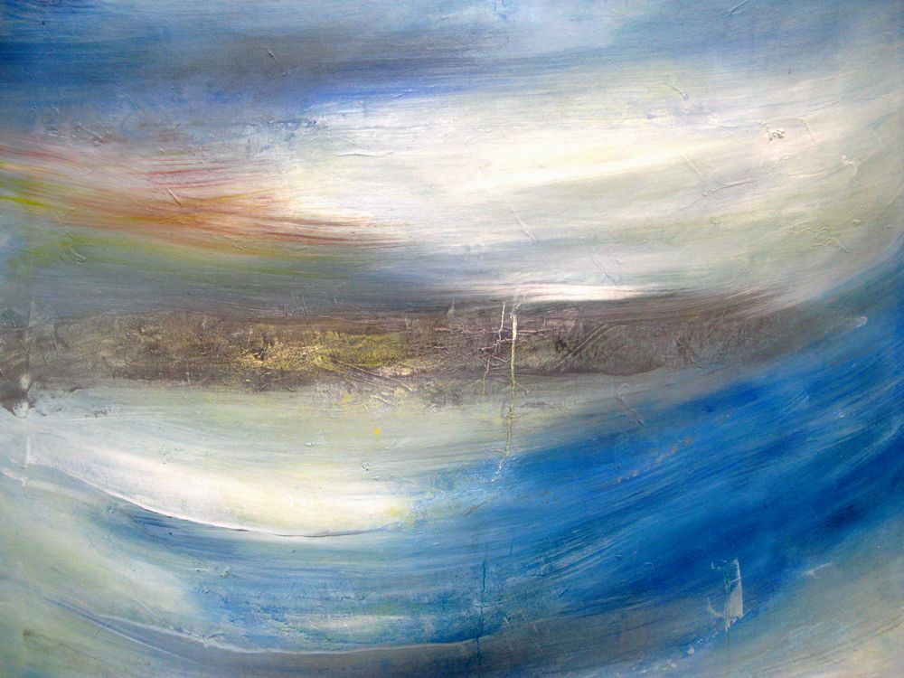 Tableau de PASCALE JACQUEMOND a pour titre Un ciel style abstrait dim : PASCALE JACQUEMONDprix:700