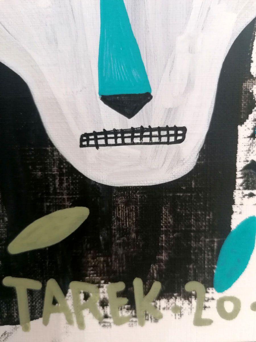 Dessin de TAREK a pour titre VANITAS style street pop art dim : TAREKprix:60