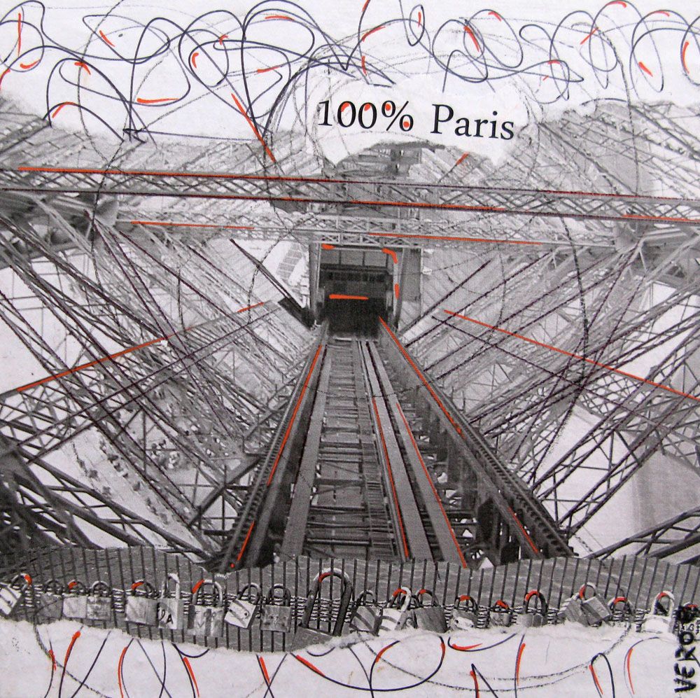 Dessin de VEROE a pour titre EIFFEL 100% PARIS style figuratif dim : VEROEprix: