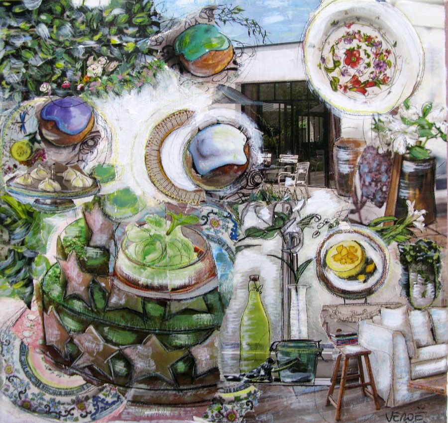 Tableau de VEROE a pour titre FRAICHEUR style figuratif dim : VEROEprix: