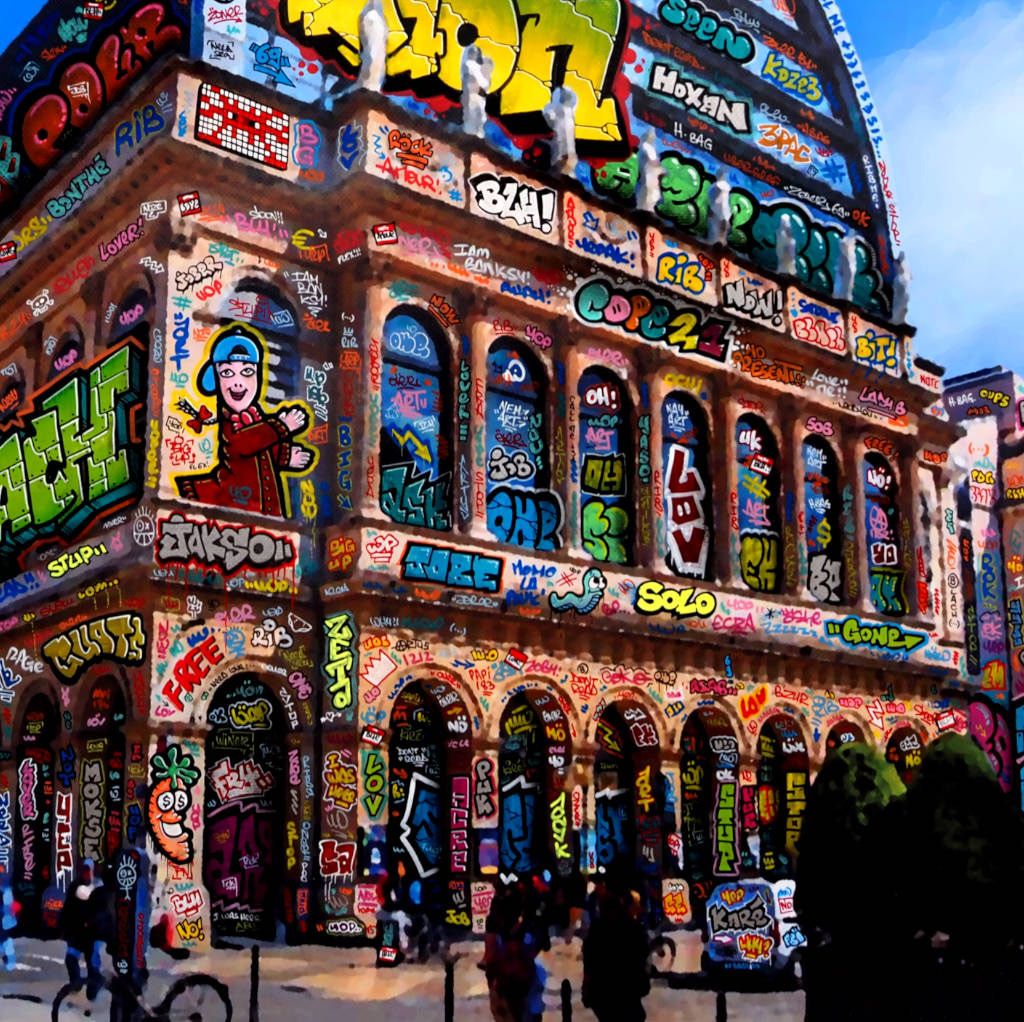 Editions d'art de BLACH a pour titre VIC Lyon Opéra Allstars style graffiti, street art dim : BLACHprix:120