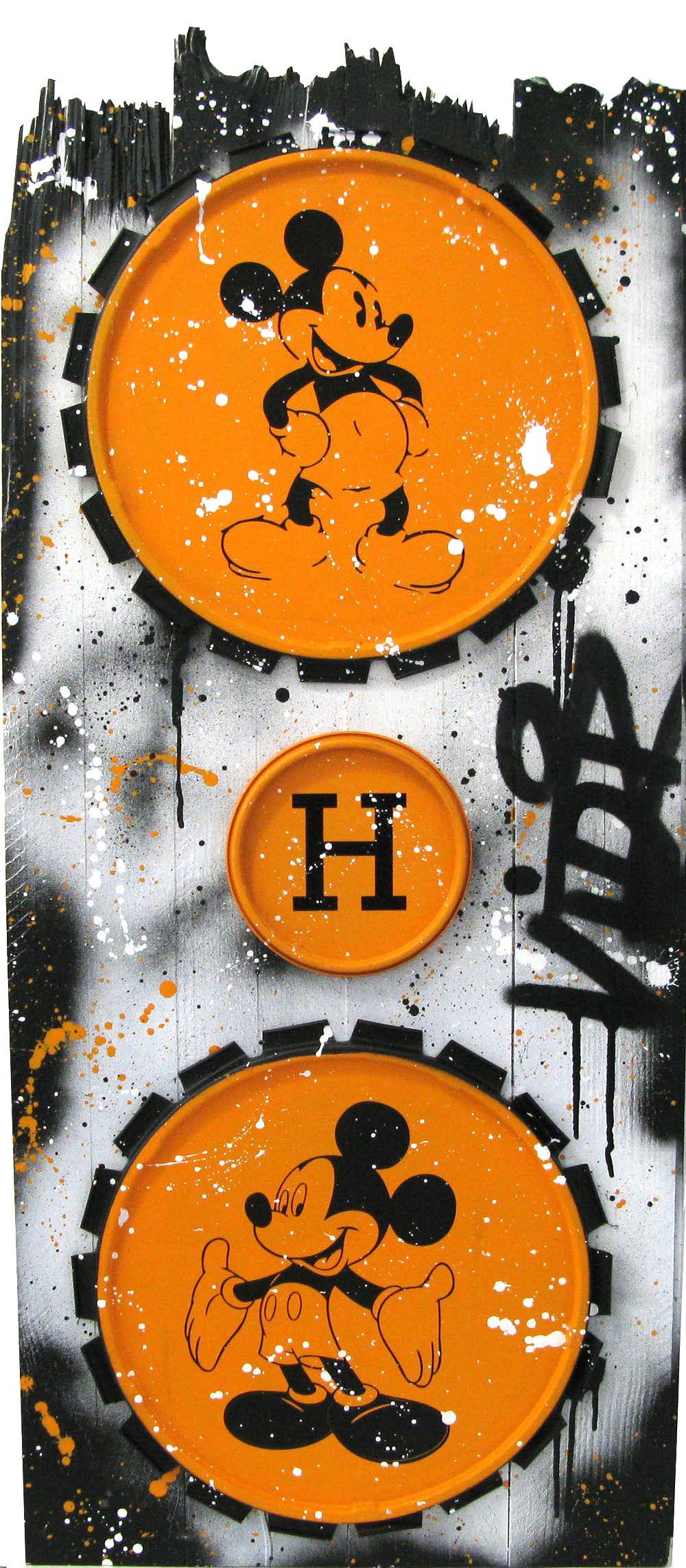 Tableau de VIDIZ a pour titre MICKEY AND MICKEY style graphique dim : VIDIZprix: