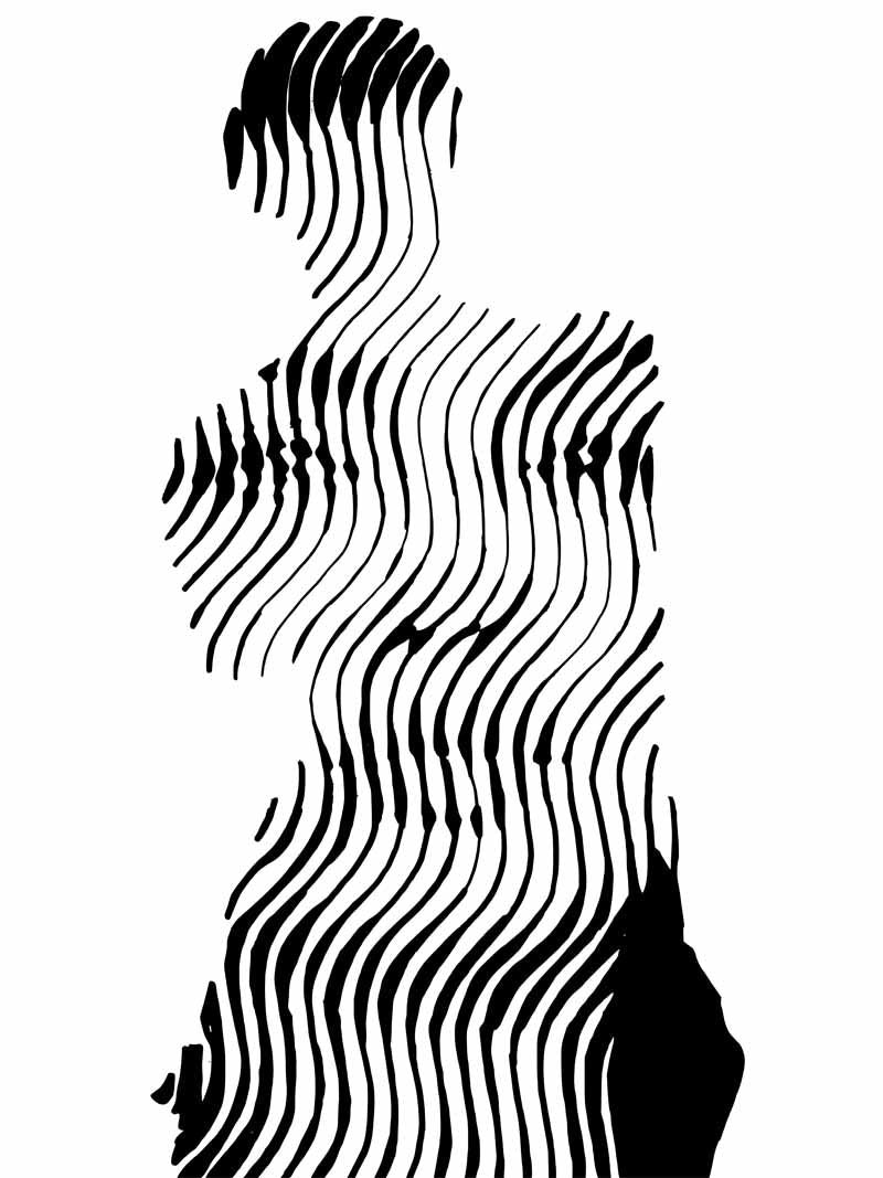 Editions d'art de WAWAPOD a pour titre VENUS D'ANGELINA style street pop art, graphique dim : WAWAPODprix:50