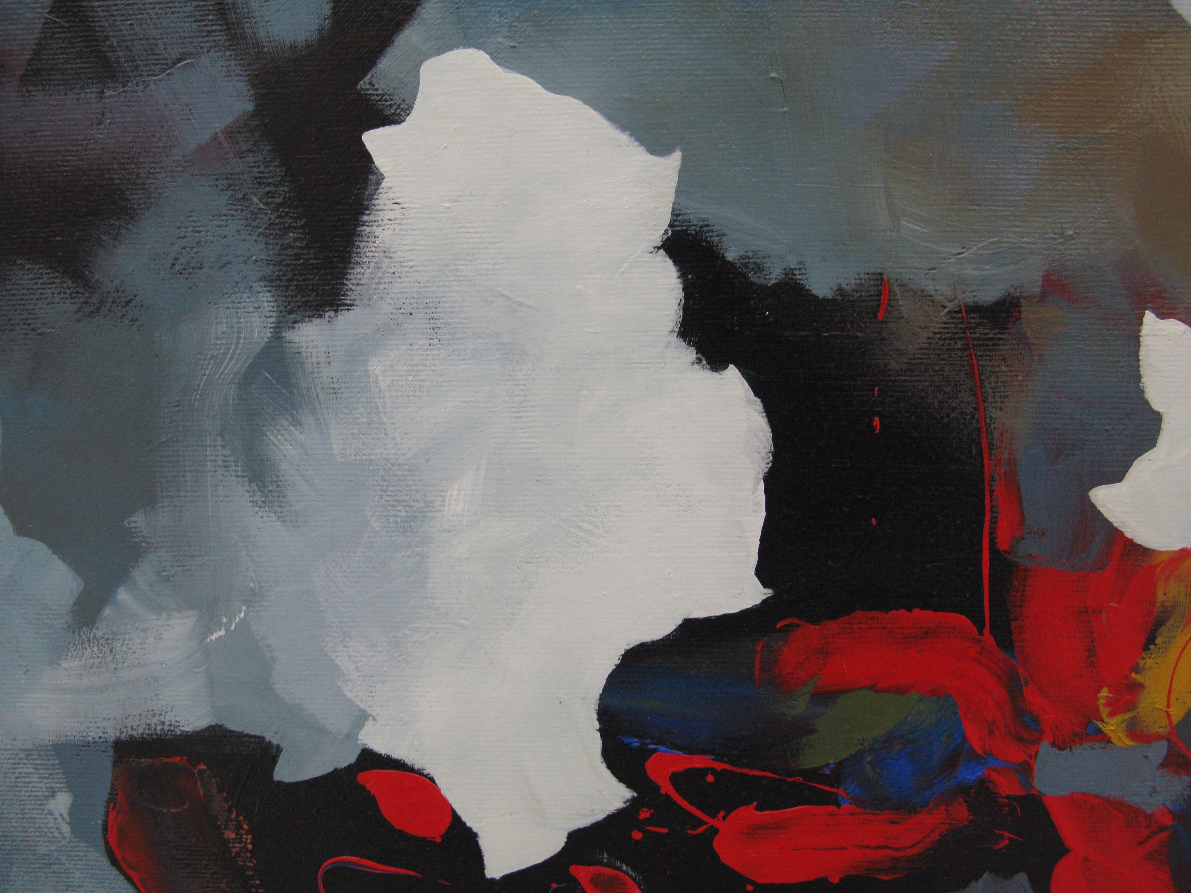Tableau de BRUNEAU a pour titre Watership down style abstrait dim : BRUNEAUprix:300