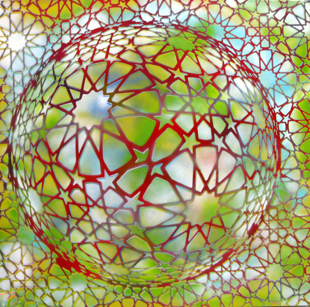 Tableau de YANN GUINCHAN a pour titre PLANETE ETOILE II style graphique dim : YANN GUINCHANprix: