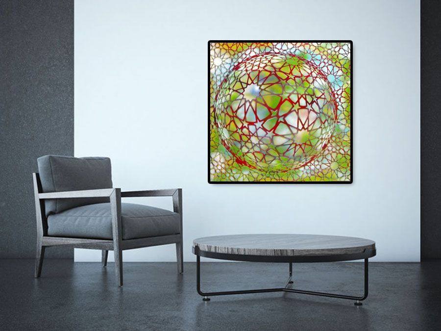 Tableau de YANN GUINCHAN a pour titre PLANETE ETOILE II style graphique dim : YANN GUINCHANprix: