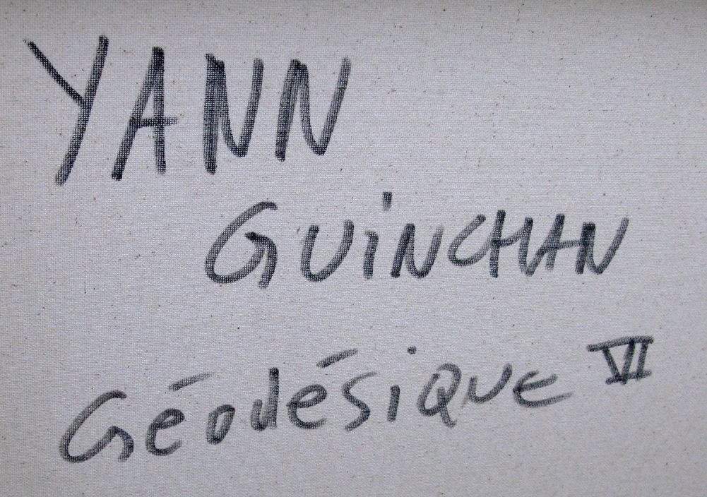 Tableau de YANN GUINCHAN a pour titre Geodesique 6 style graphique dim : YANN GUINCHANprix:600
