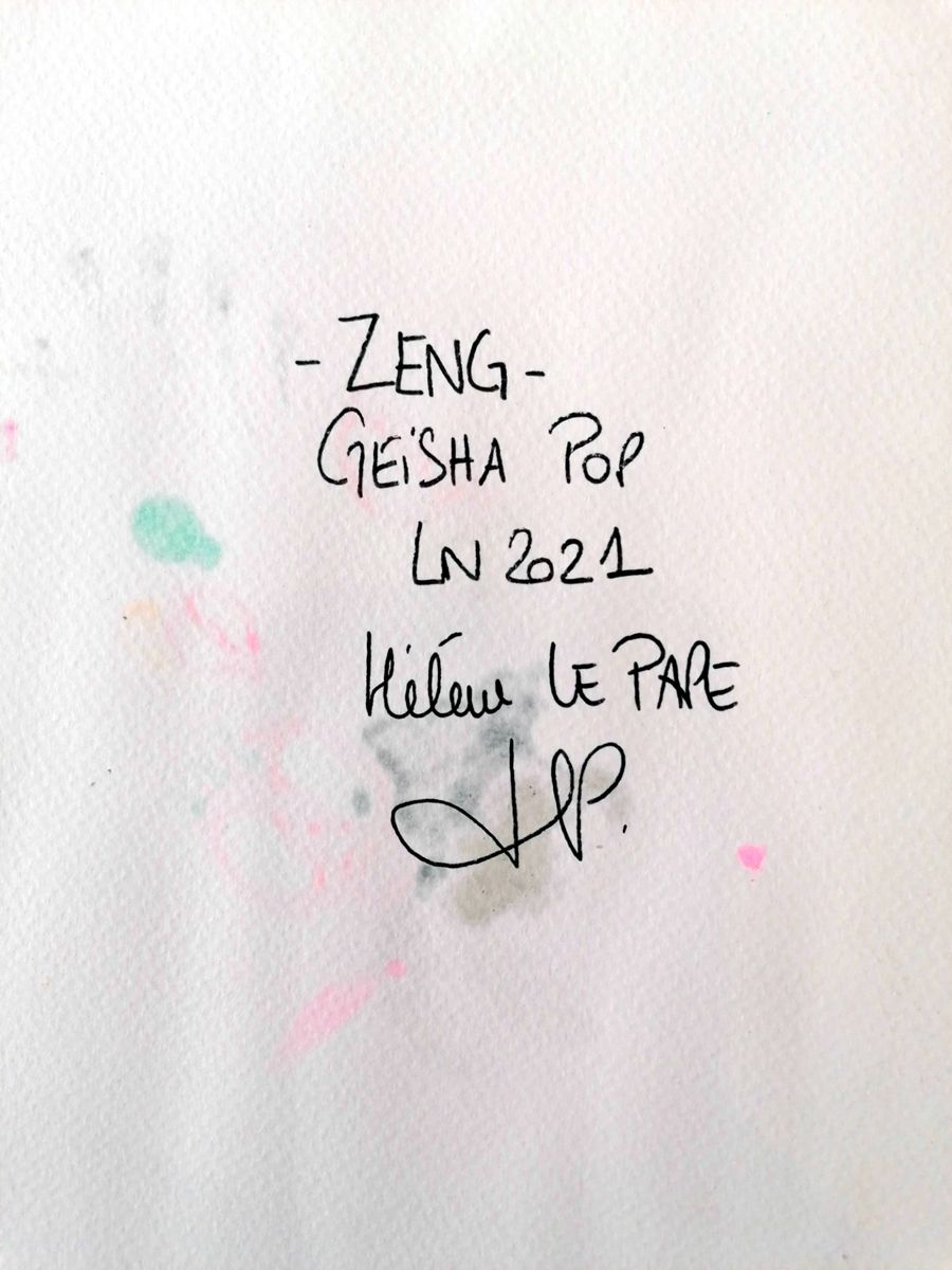 Dessin de LN LE PAPE a pour titre ZENG style street pop art dim : LN LE PAPEprix:160