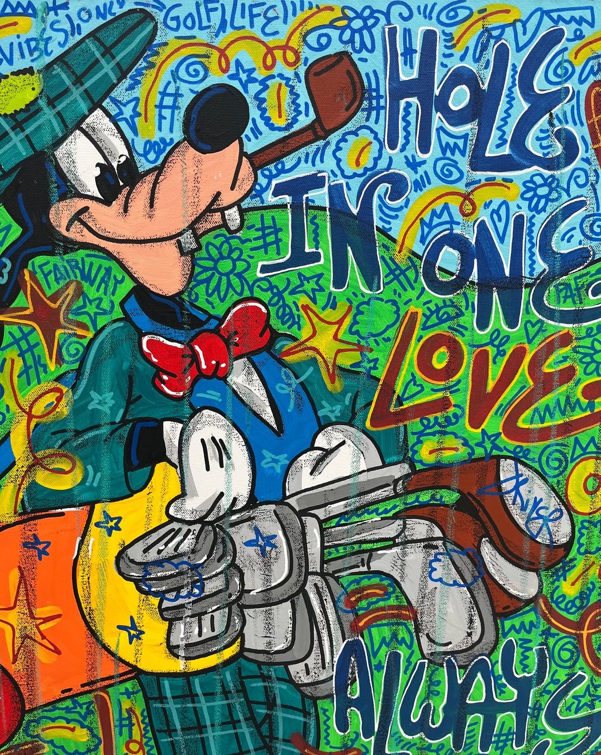 Tableau de RICO SAB a pour titre Always in Style style street pop art, street art dim : RICO SABprix:600