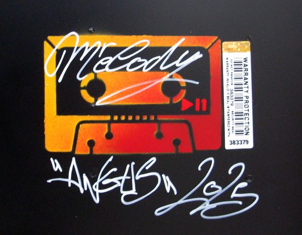 Tableau de MR MELODY a pour titre ANGUS style street pop art, street art dim : MR MELODYprix:850