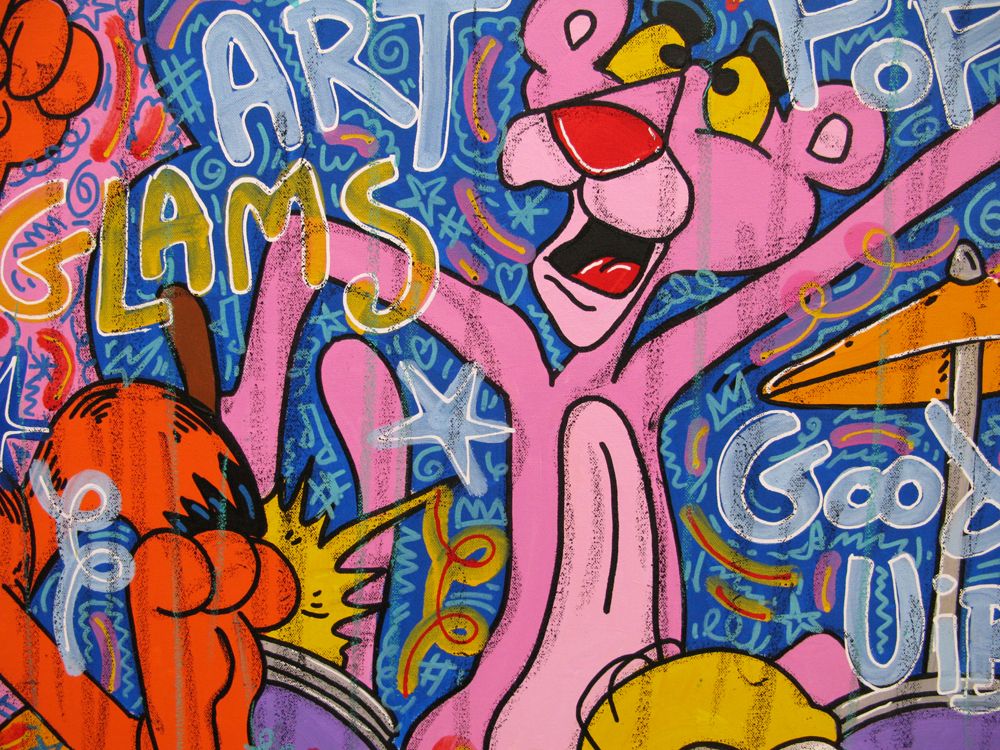 Tableau de RICO SAB a pour titre Arty be jack style street pop art, street art dim : RICO SABprix:950