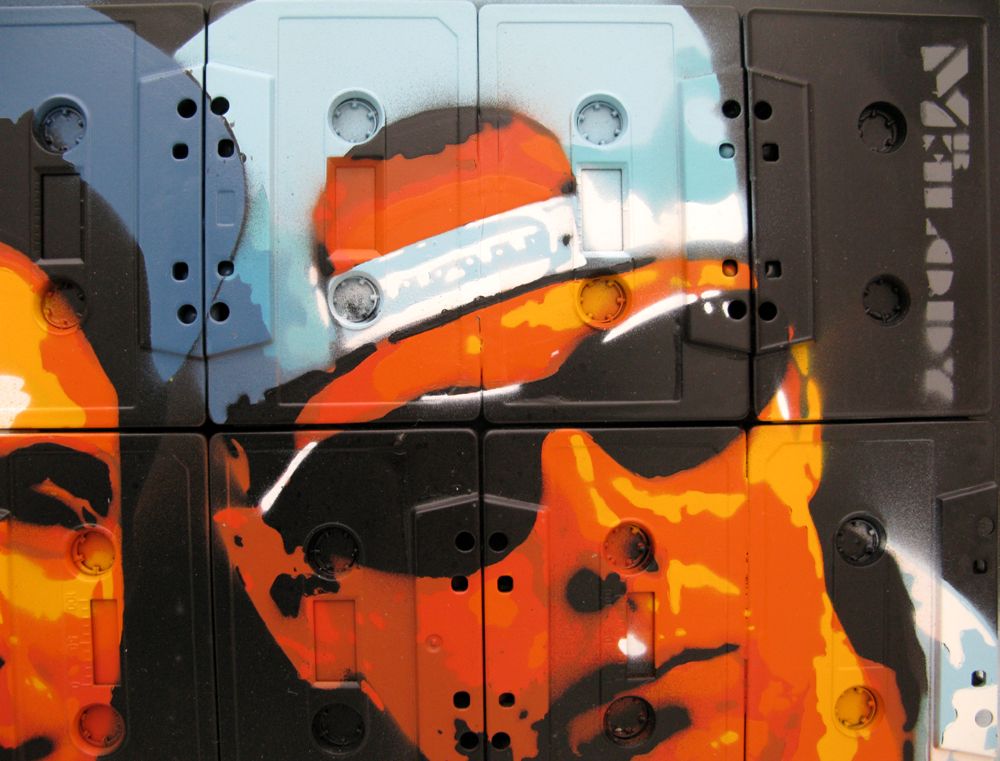 Tableau de MR MELODY a pour titre B.BOYS style street pop art, street art dim : MR MELODYprix:550