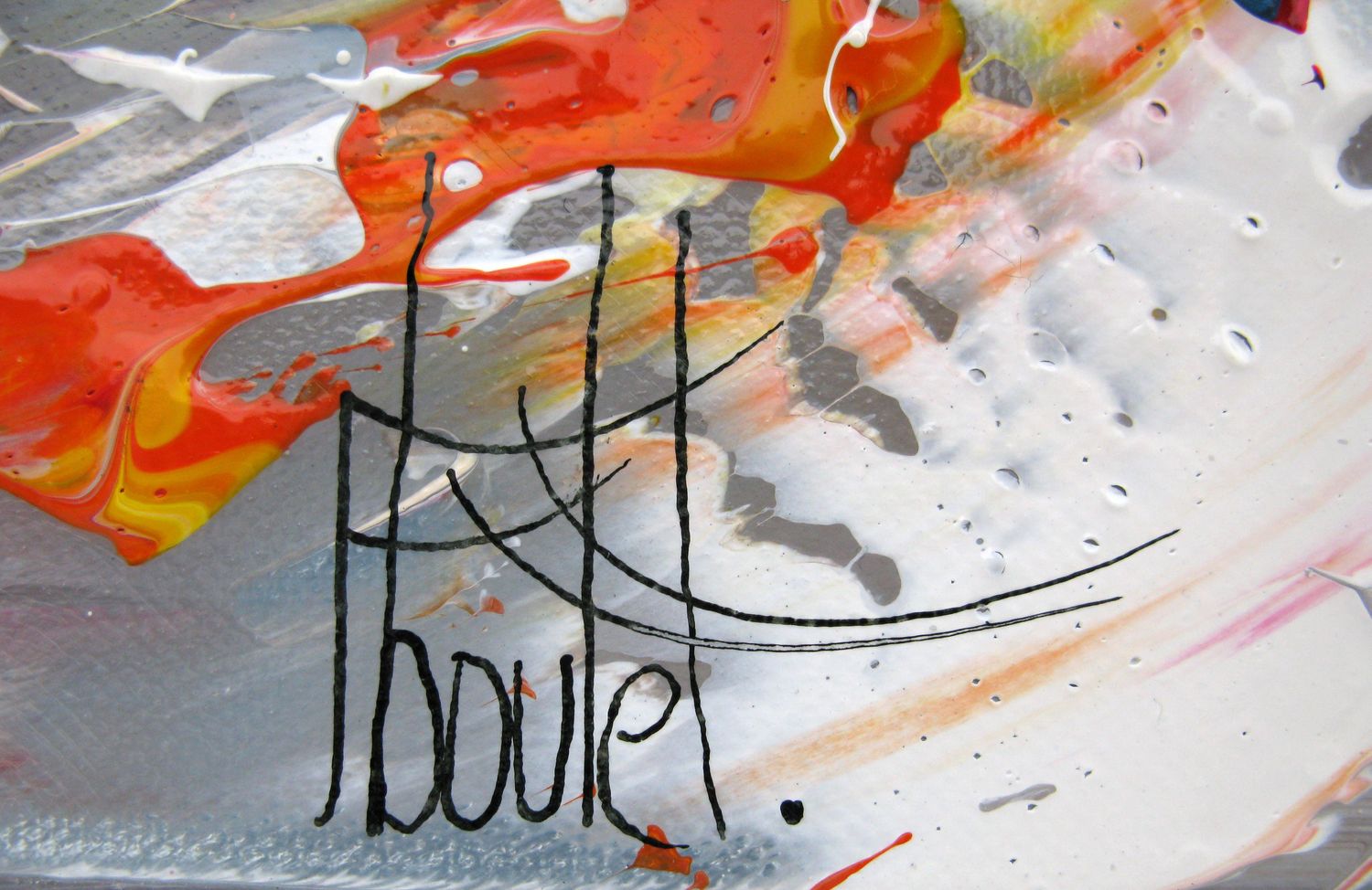 Tableau de F. BOUTET a pour titre MARINE ABSTRAITE 2023-25 style abstrait dim : F. BOUTETprix:300