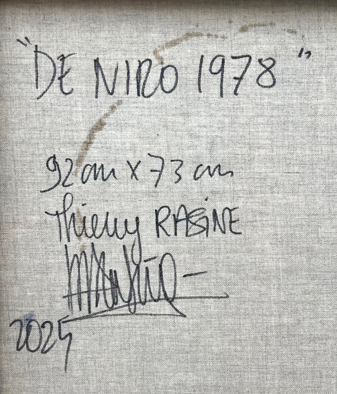 Tableau de THIERRY RASINE a pour titre De Niro 1978 style street pop art dim : THIERRY RASINEprix:1200