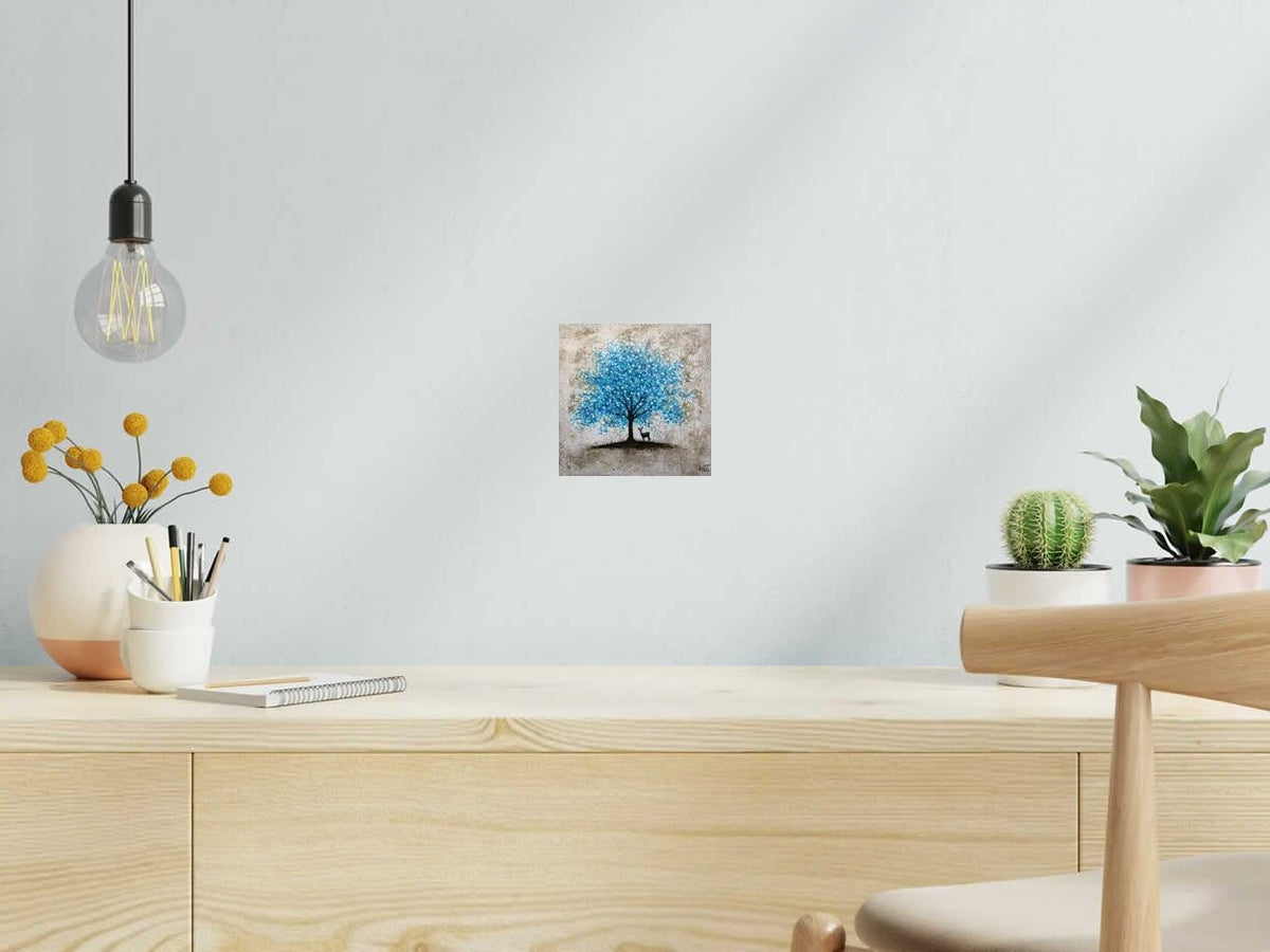 Dessin Sans titre 39 de KATSUKO KUROYA dans un intérieur – 15 × 15 cm