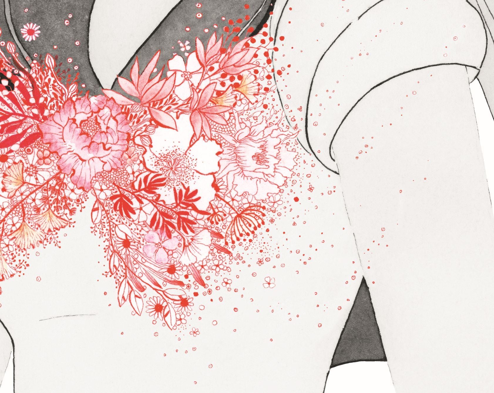 Editions d'art de CAMILLE POLI a pour titre SAILOR FLOWER style figuratif, graphique dim : CAMILLE POLIprix:90