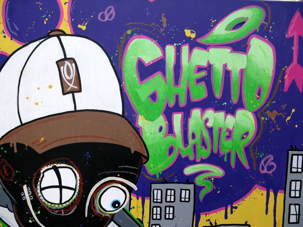 Tableau de DIDIER GOMEZ a pour titre Dirty mix style street pop art dim : DIDIER GOMEZprix:550