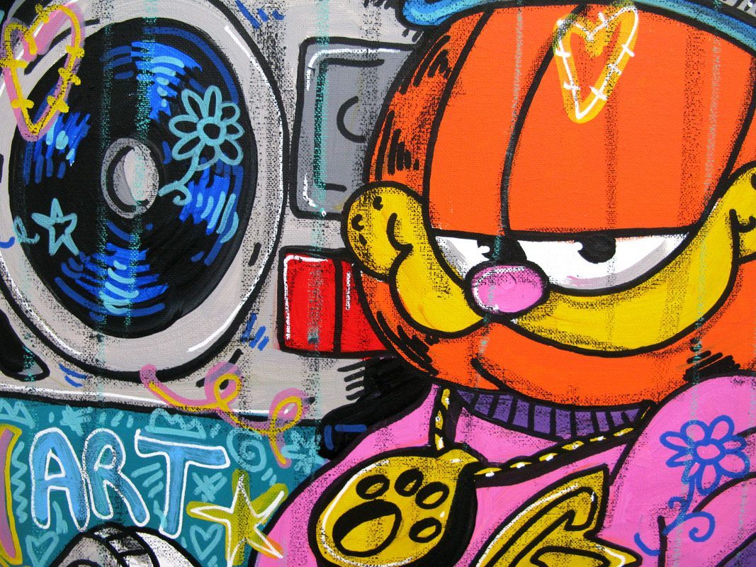 Tableau de RICO SAB a pour titre Enjoy every moment style street pop art dim : RICO SABprix:450