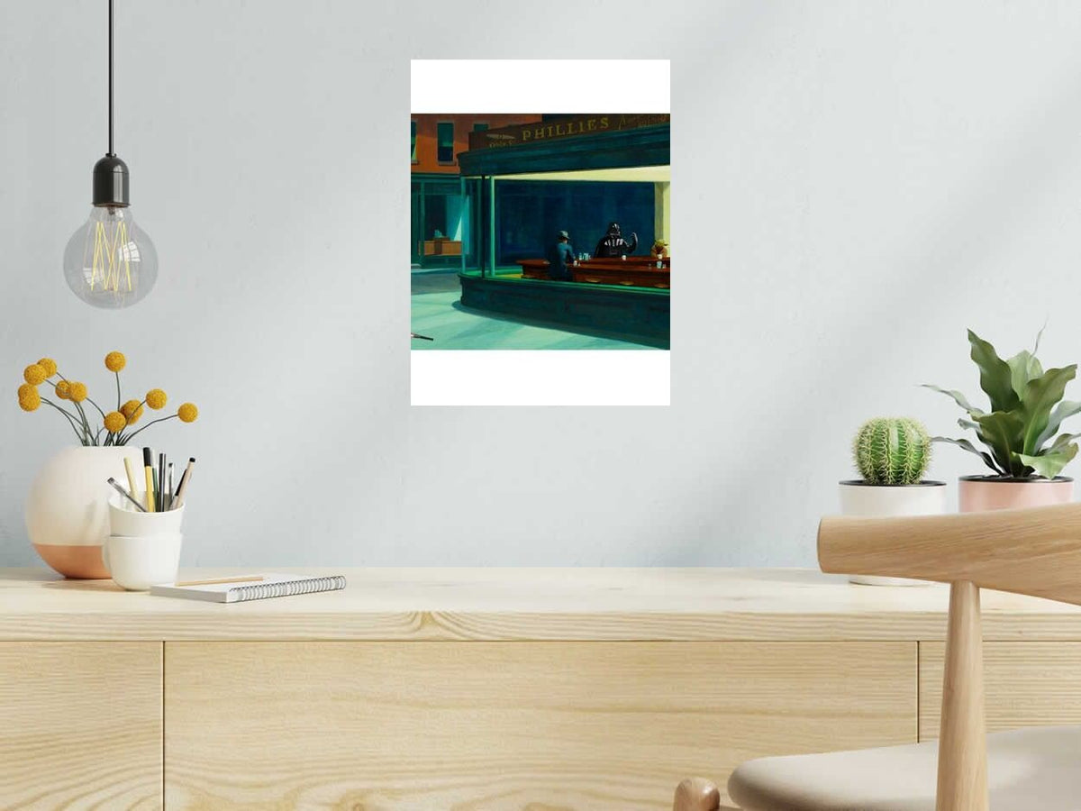 Estampe Bar de nuit de SHUZ dans un intérieur – 30 × 40 cm