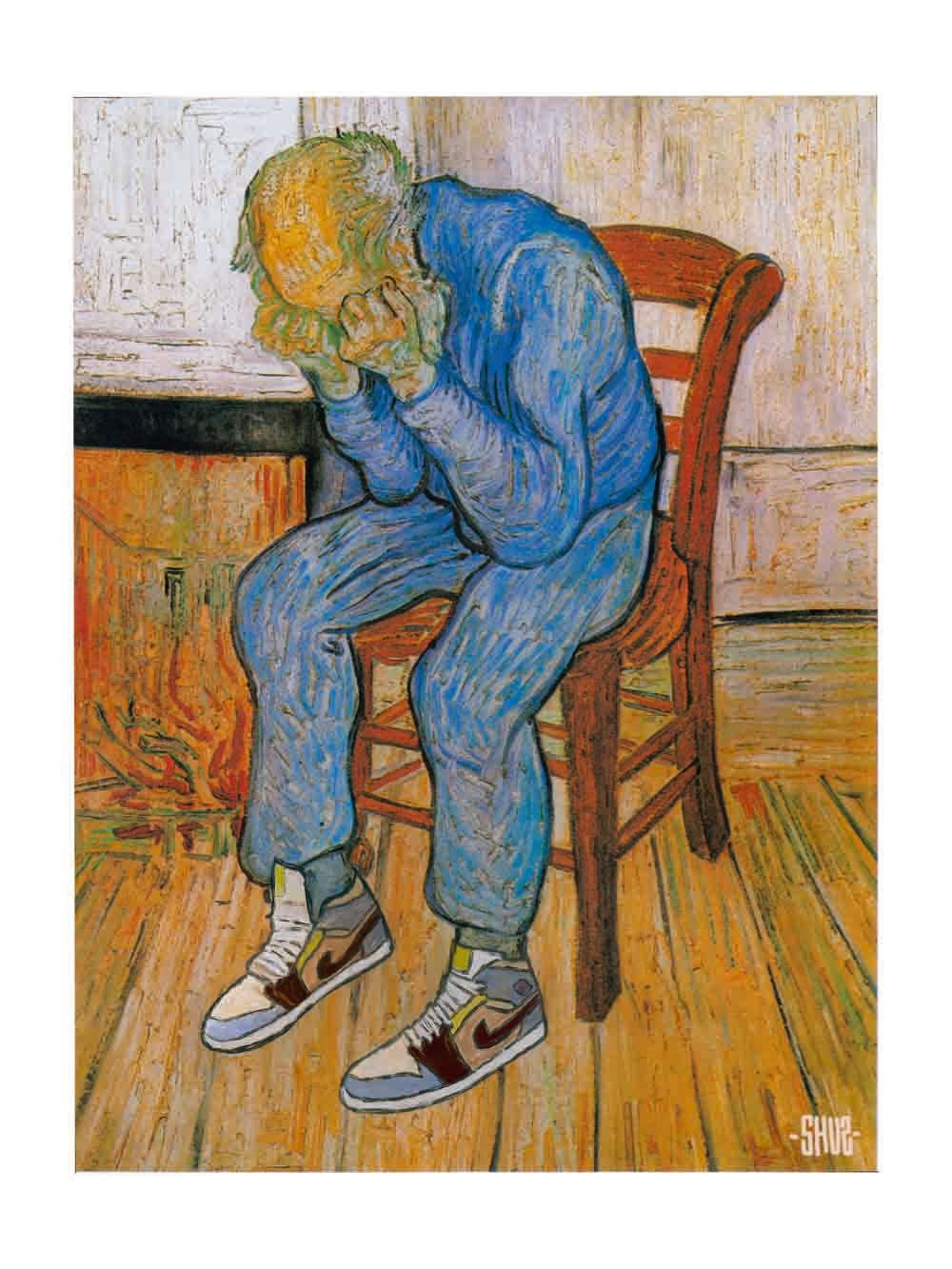 Estampe figuratif petit format Château Van Gogh – SHUZ – 30 × 40 cm