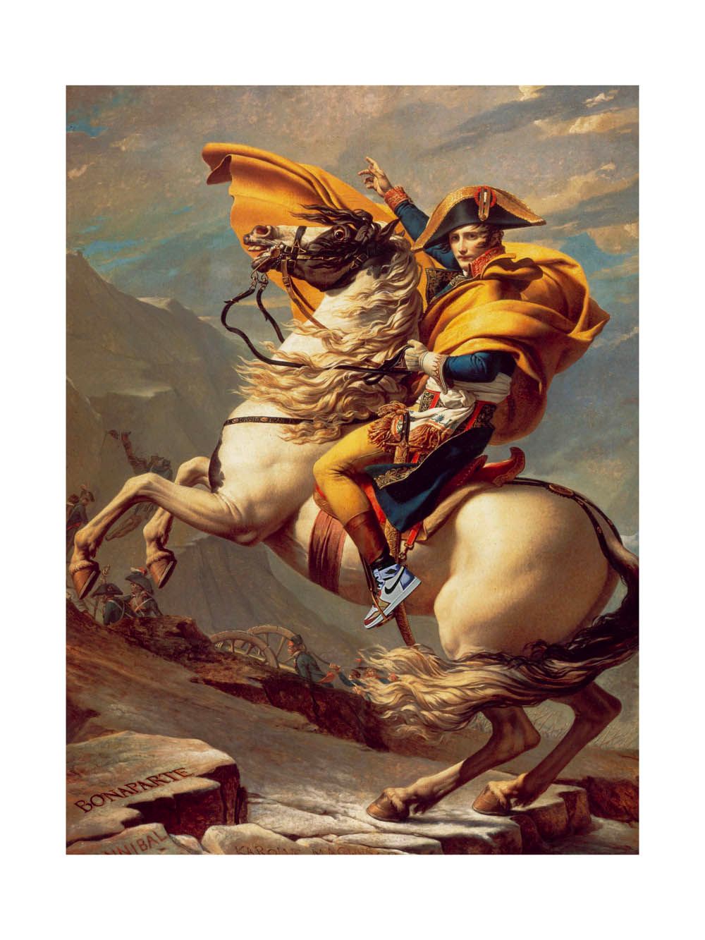 Estampe figuratif petit format Nike Empire – SHUZ – 30 × 40 cm