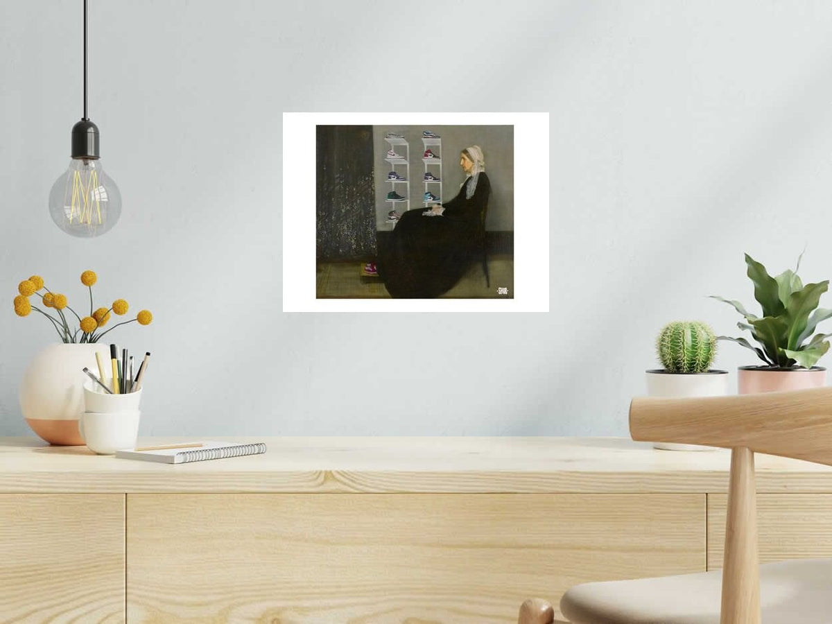 Estampe Wait and see de SHUZ dans un intérieur – 40 × 30 cm