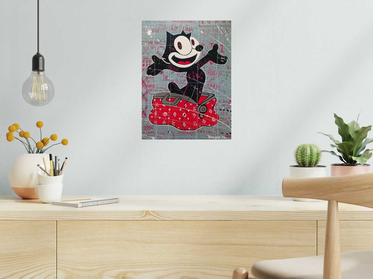Estampe KING OF LUXE de ONIZBAR dans un intérieur – 30 × 40 cm