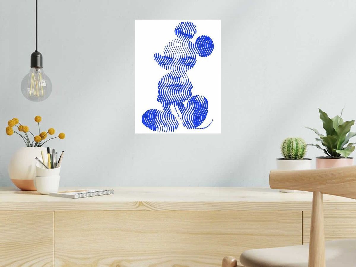 Estampe MICKAHLO de WAWAPOD dans un intérieur – 30 × 40 cm
