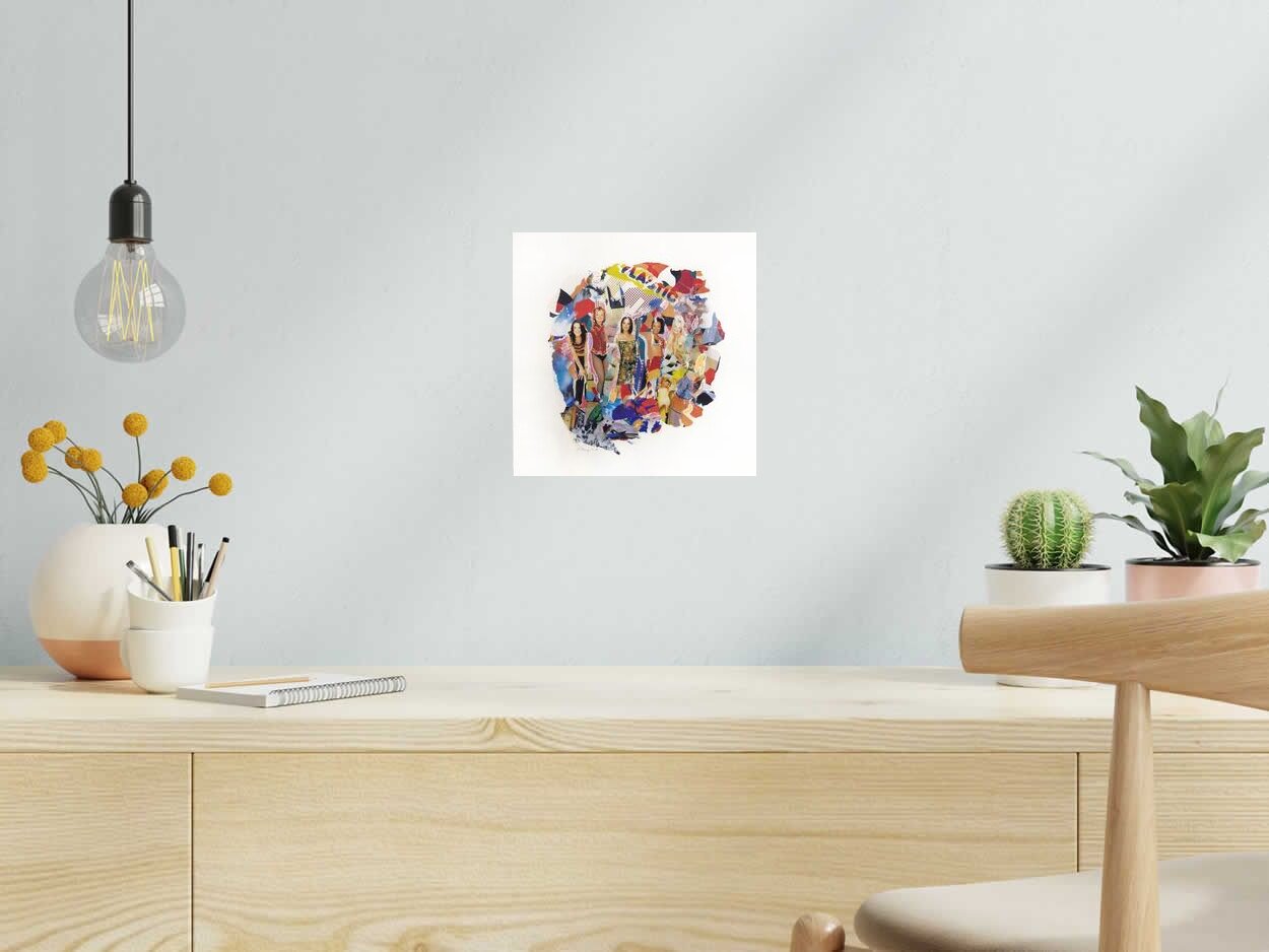Estampe Les Spices de FLOREPEA dans un intérieur – 24 × 24 cm