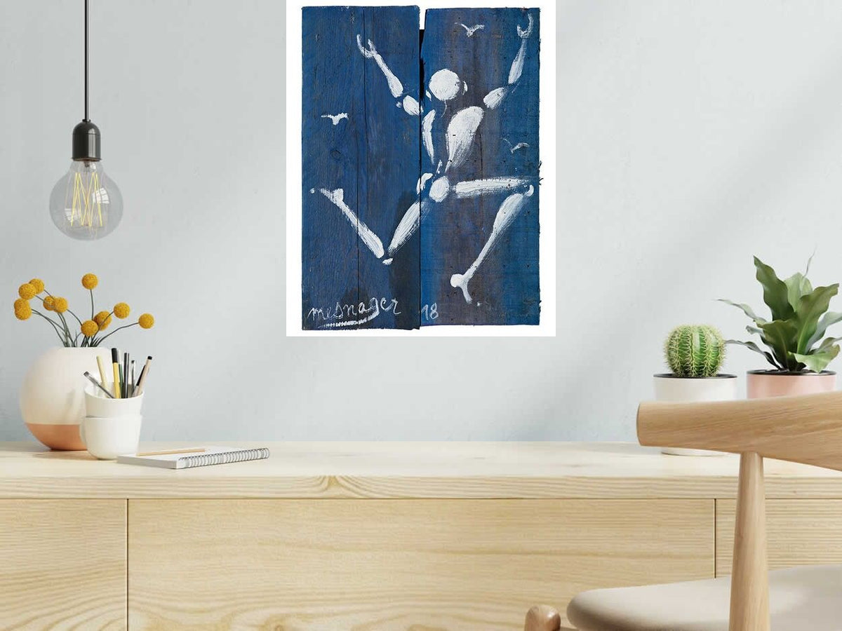 Estampe SANS TITRE de JEROME MESNAGER dans un intérieur – 40 × 50 cm