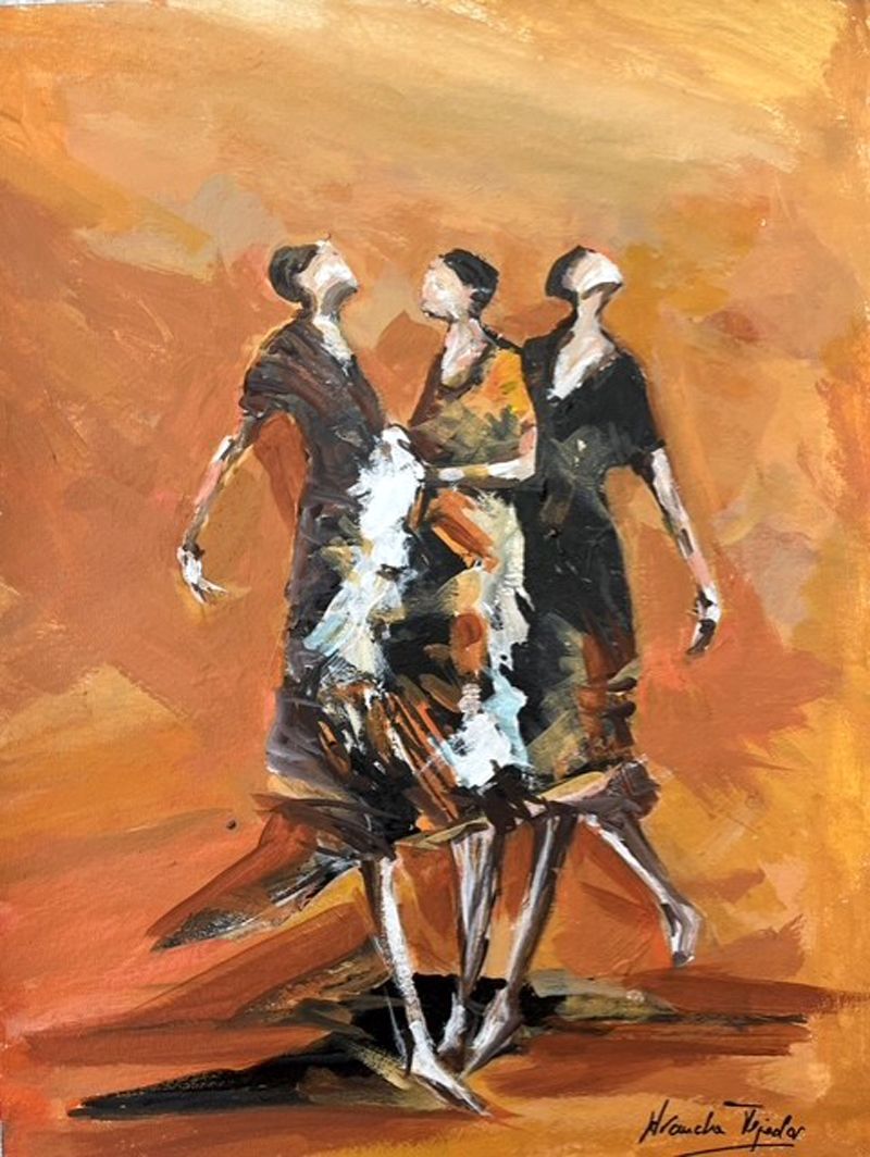 Dessin de ARANCHA TEJEDOR a pour titre Femmes 19 style figuratif dim : ARANCHA TEJEDORprix:160