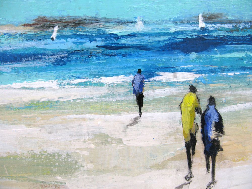Tableau de KATE BAILEY a pour titre Finistere nord style figuratif dim : KATE BAILEYprix:220