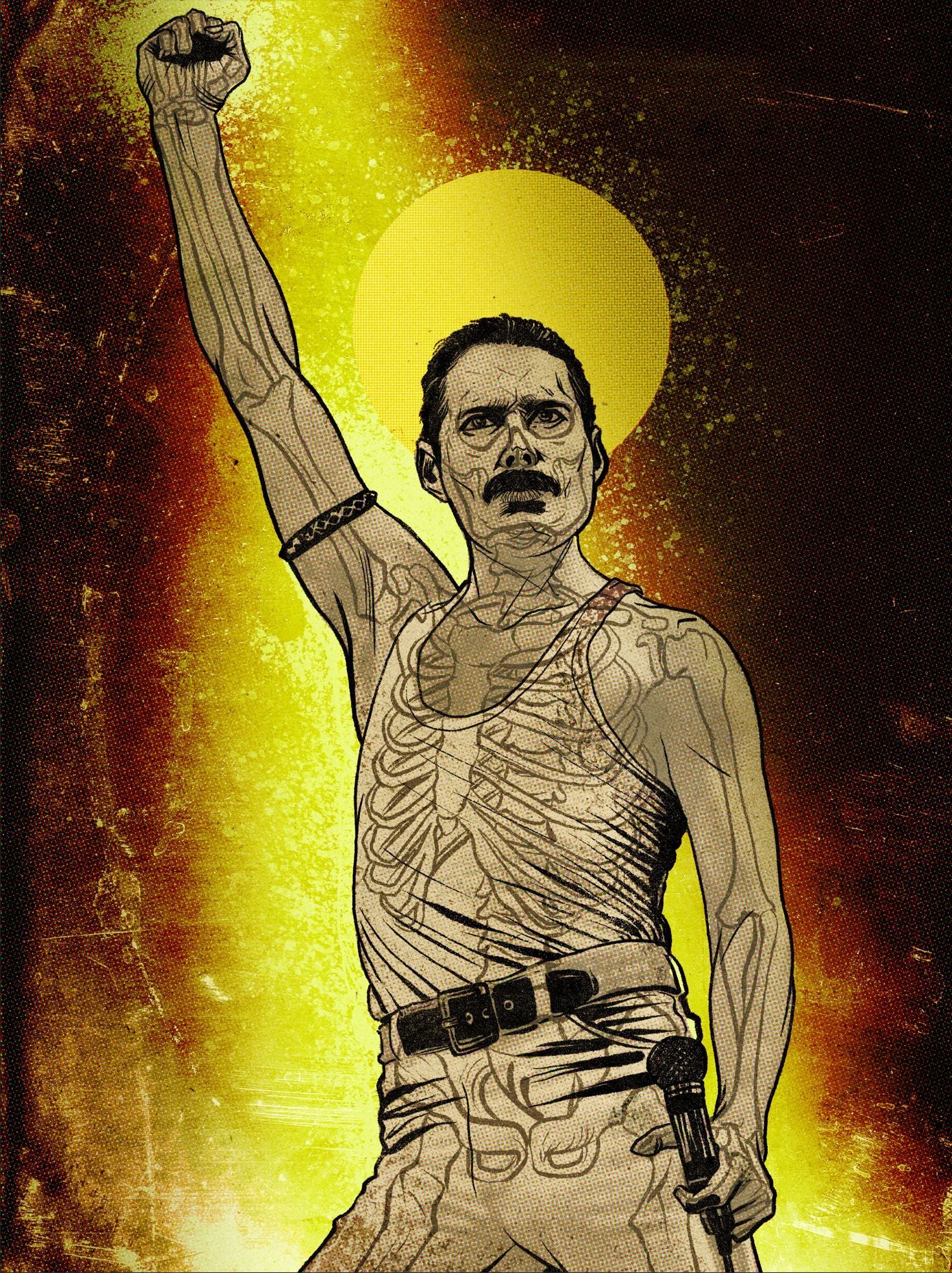 Editions d'art de Carlos Olmo a pour titre Freddie style figuratif dim : Carlos Olmoprix:60