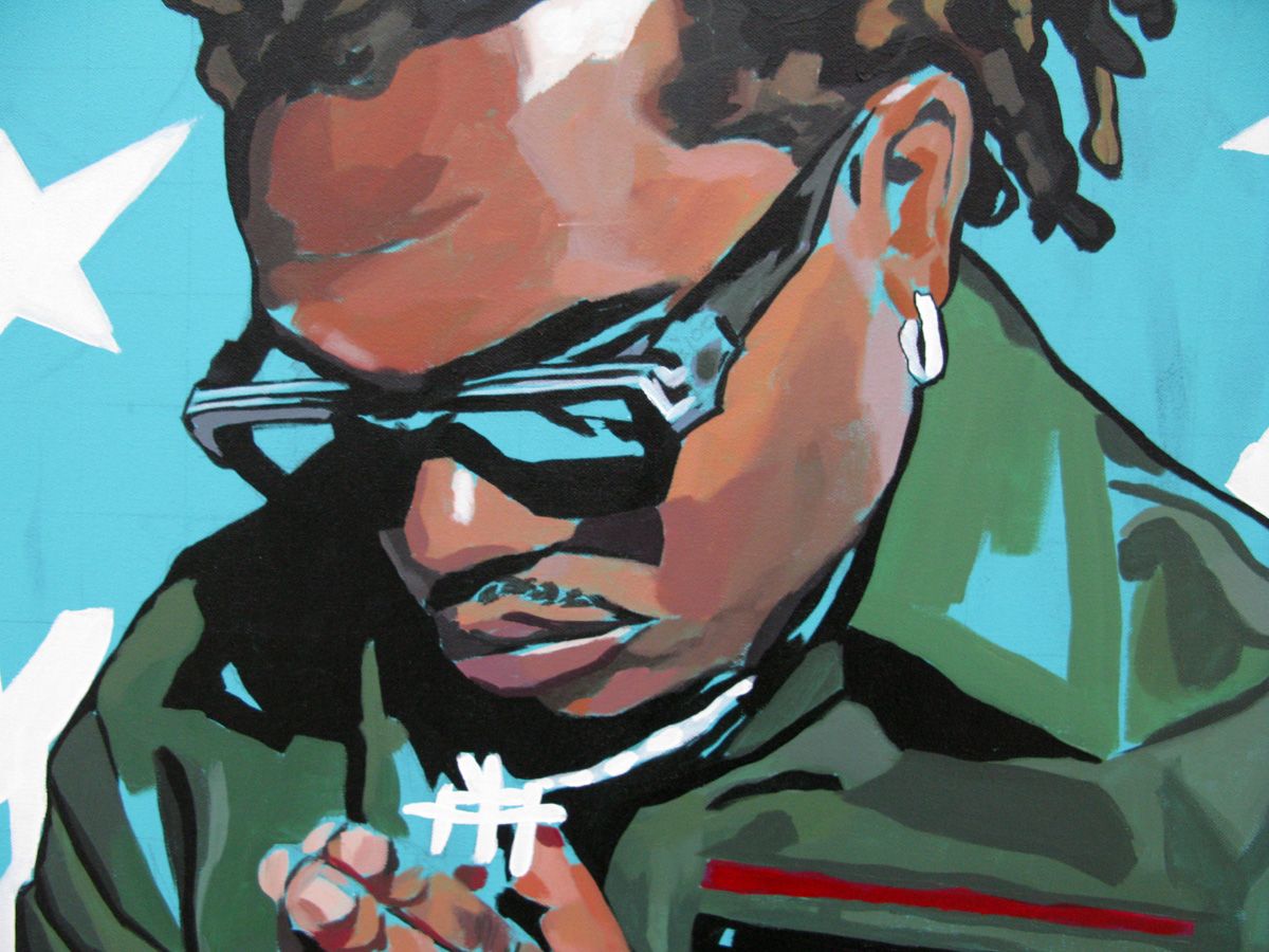 Tableau de FRESHA D a pour titre Gunna style figuratif dim : FRESHA Dprix:480