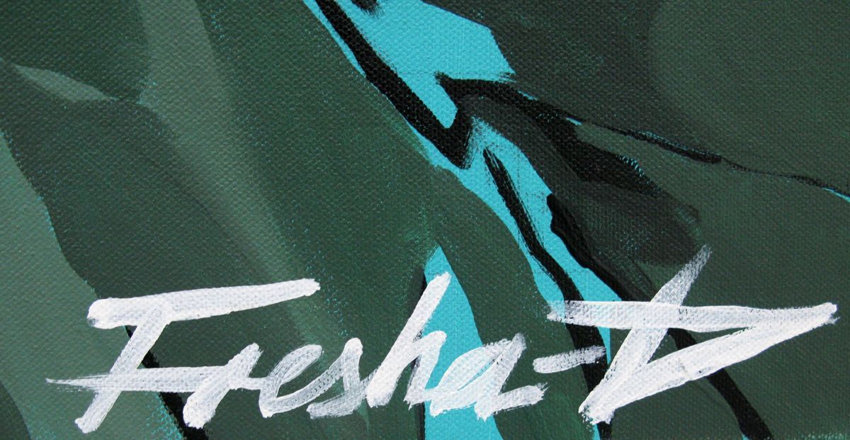 Tableau de FRESHA D a pour titre Gunna style figuratif dim : FRESHA Dprix:480