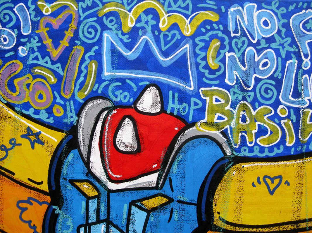 Tableau de RICO SAB a pour titre Gold Art style street pop art dim : RICO SABprix:450