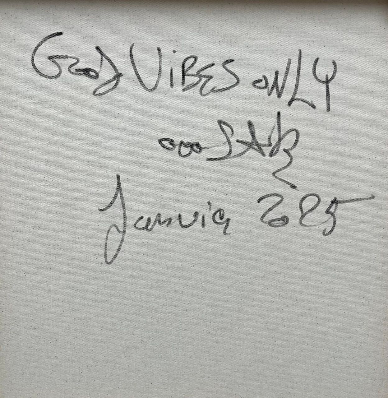 Tableau de RICO SAB a pour titre Good Vibes Only style street pop art, street art dim : RICO SABprix:950