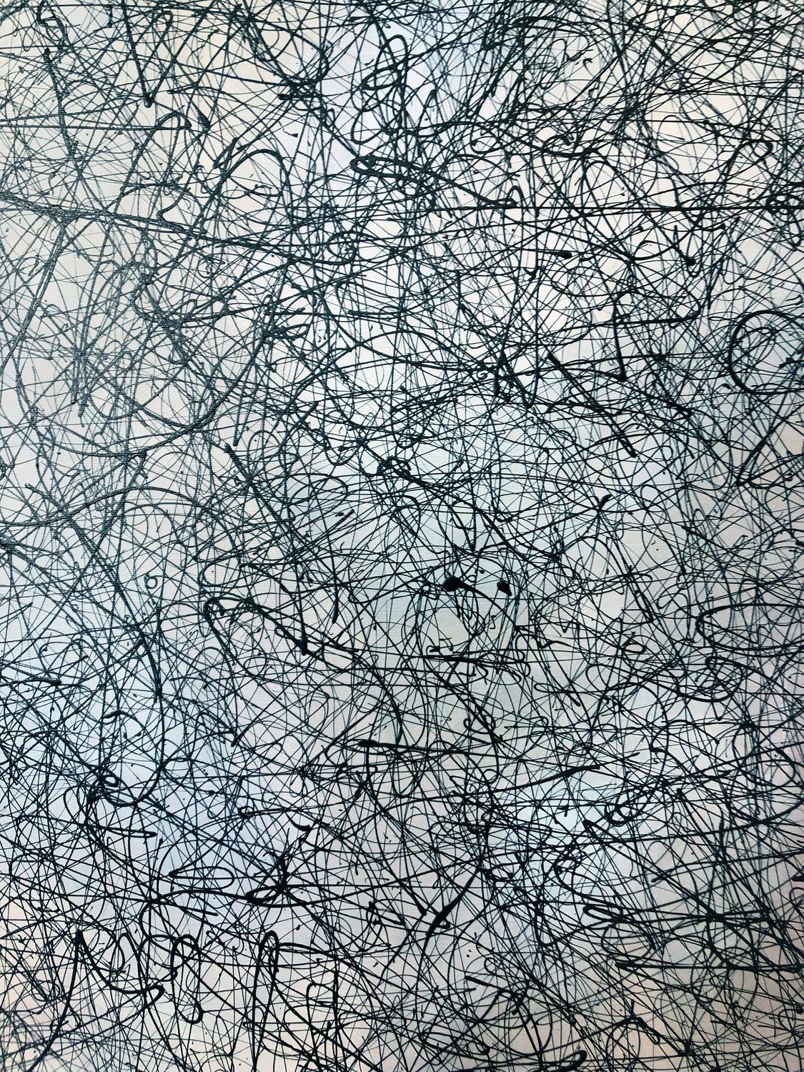 Tableau de NASH a pour titre Blue ice style abstrait dim : NASHprix:1400