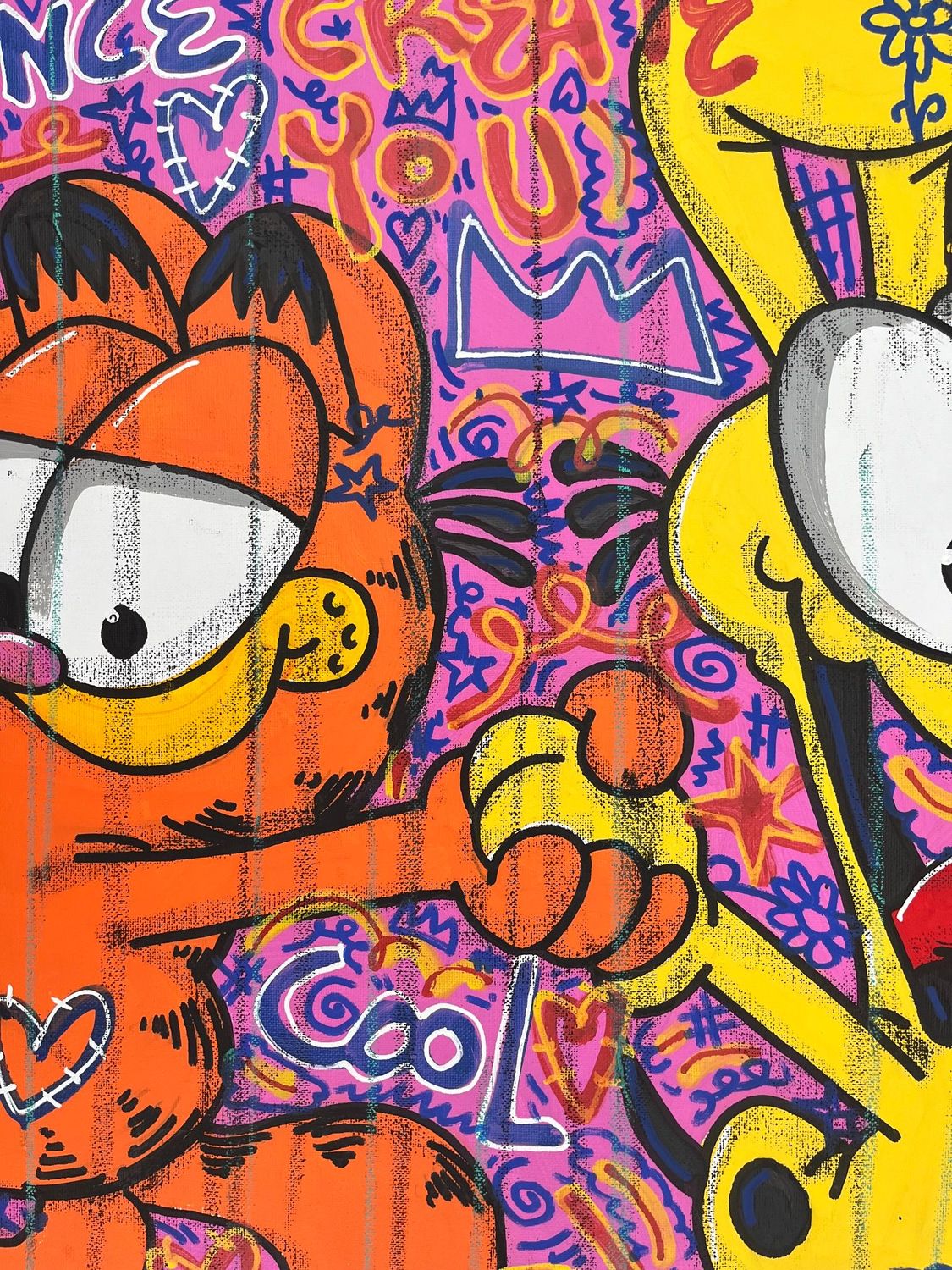 Tableau de RICO SAB a pour titre Just Dance style street pop art dim : RICO SABprix:450