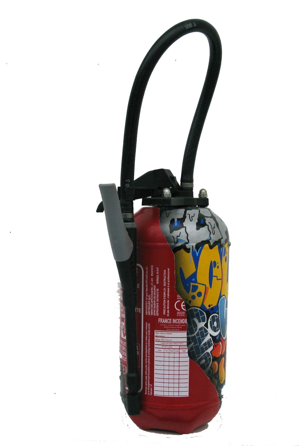 Sculpture de KENY a pour titre FIRE ART style graffiti, street art dim : KENYprix:600