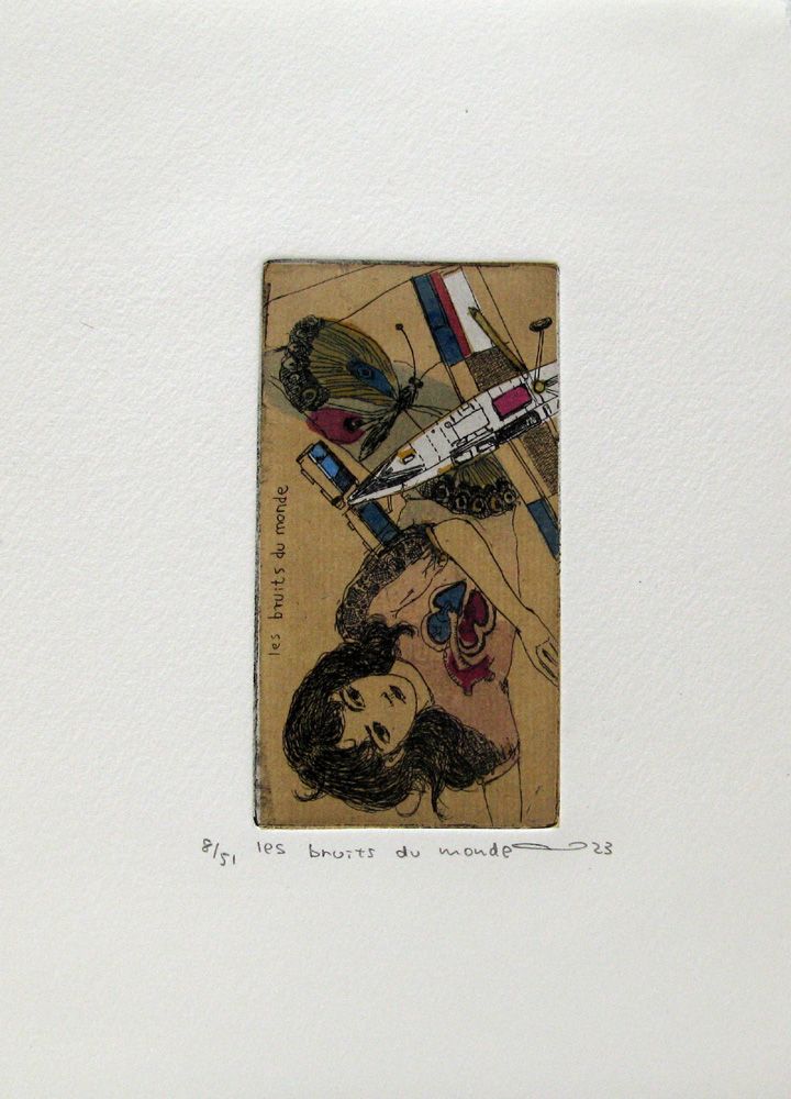 Editions d'art de ATSUKO ISHII a pour titre les bruits du monde style figuratif dim : ATSUKO ISHIIprix:40