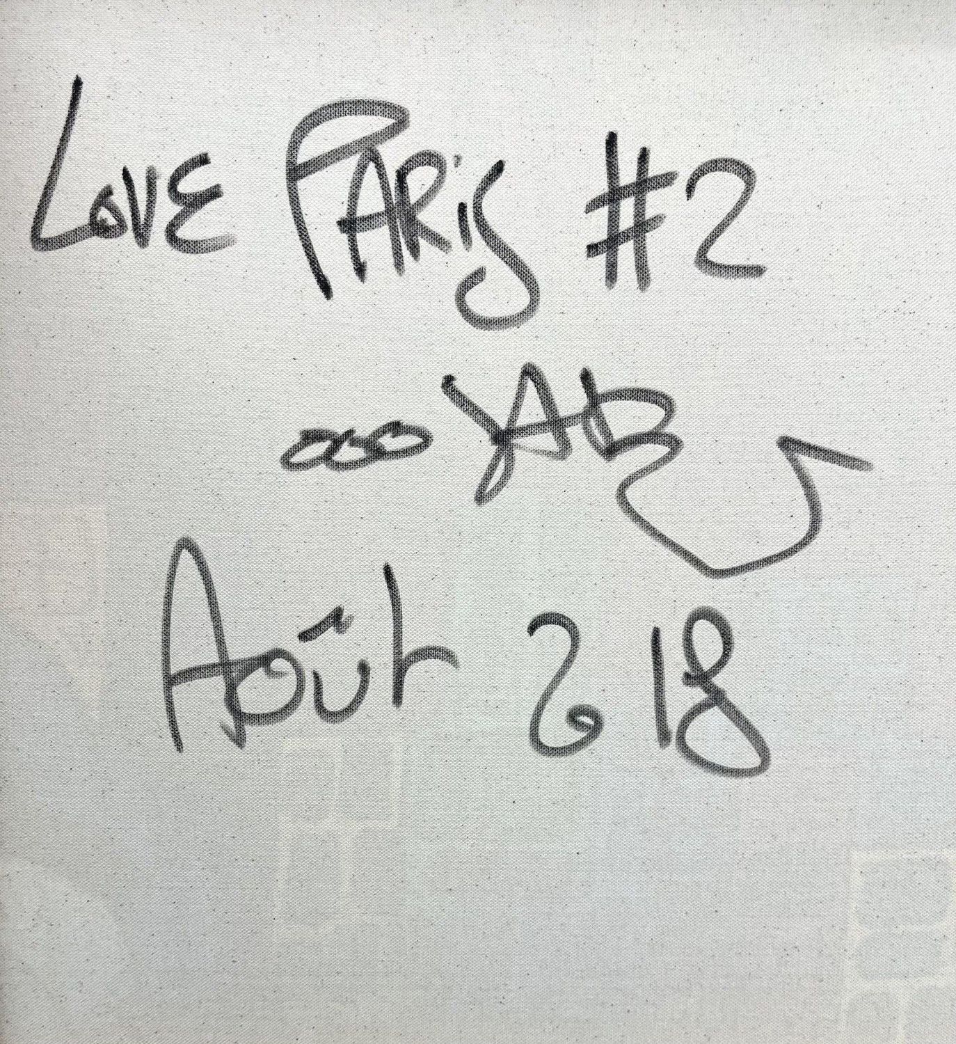 Tableau de RICO SAB a pour titre LOVE PARIS style street pop art dim : RICO SABprix:950