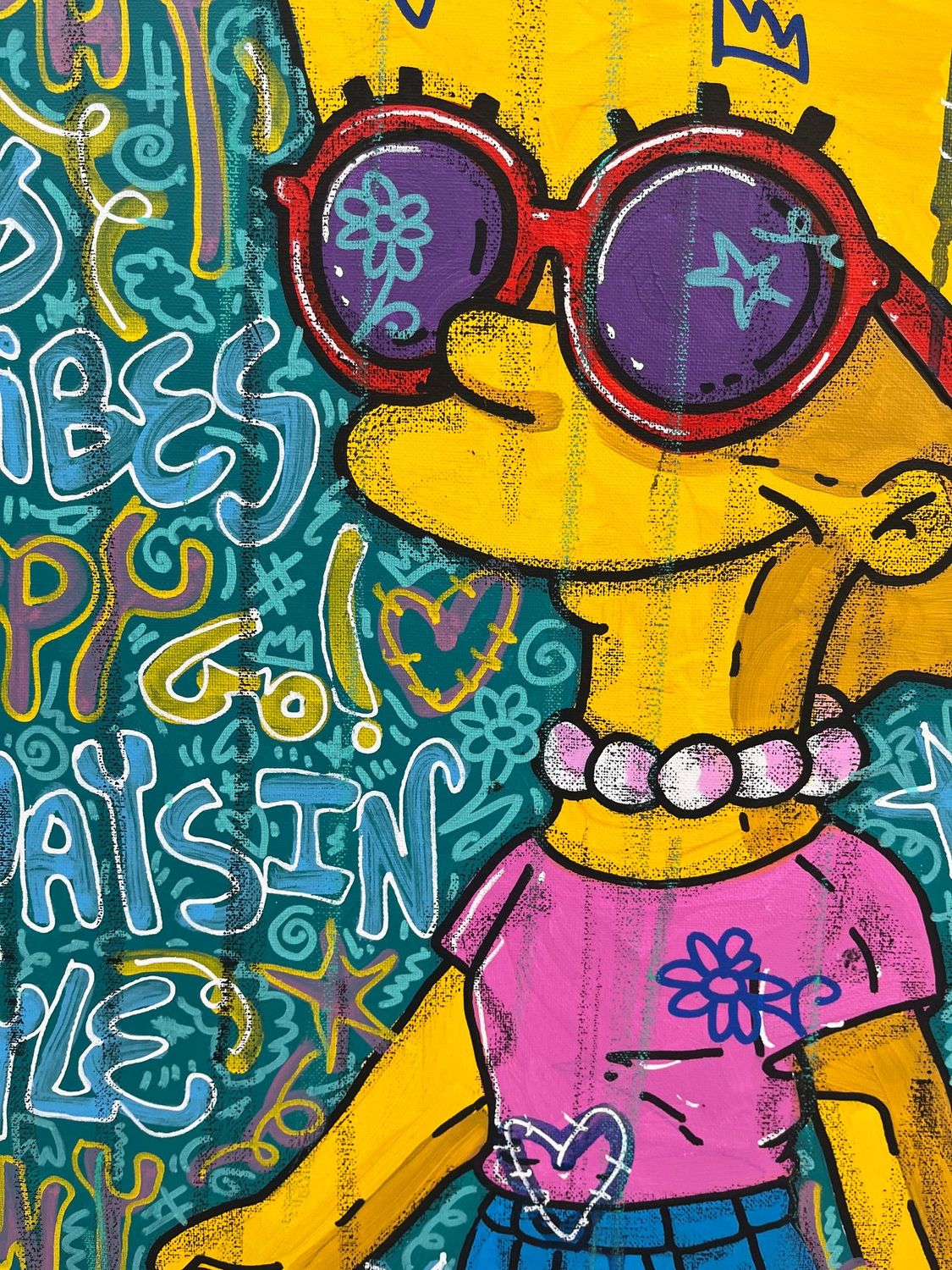 Tableau de RICO SAB a pour titre Luxe Kult style street pop art dim : RICO SABprix:450